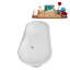 Baignoire autoportante 66 "avec drain interne Streamline-101310177