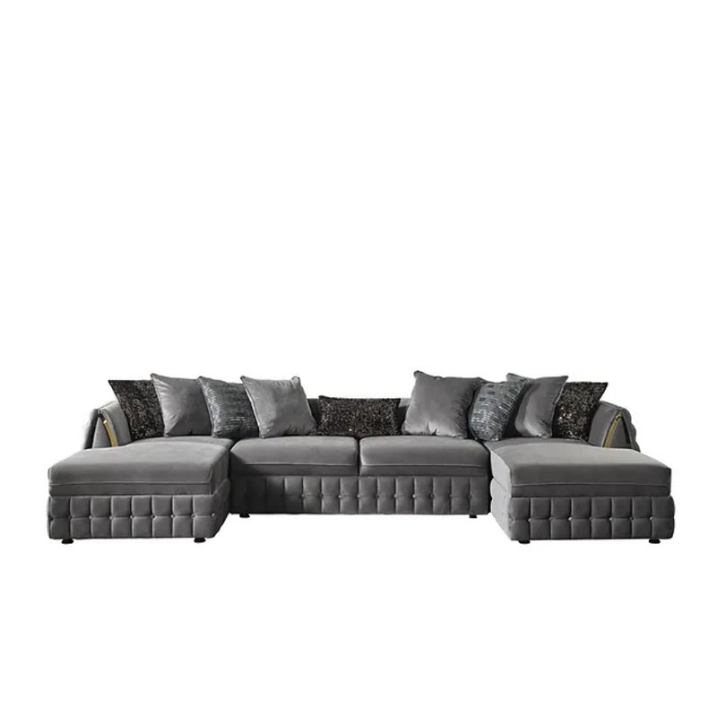Canapé modulaire Lamor, Tissu gris