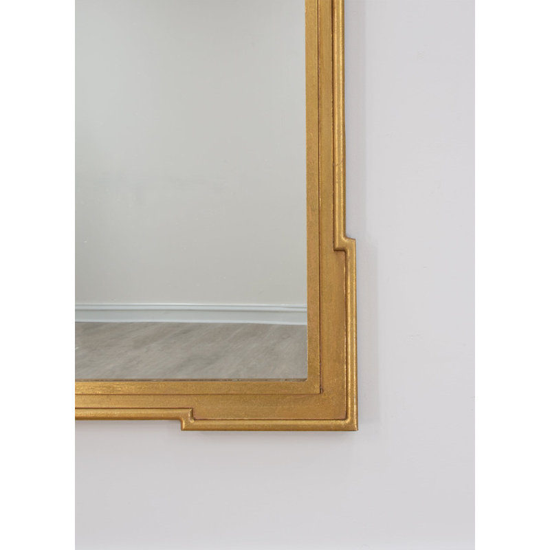 Parz Flat Wall Mirror, Gold Leaf