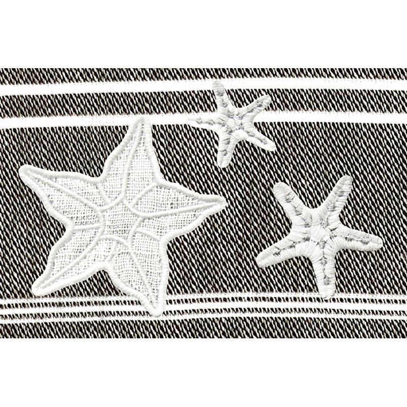 Serviette de plage 100% coton turc Lucky, Noir