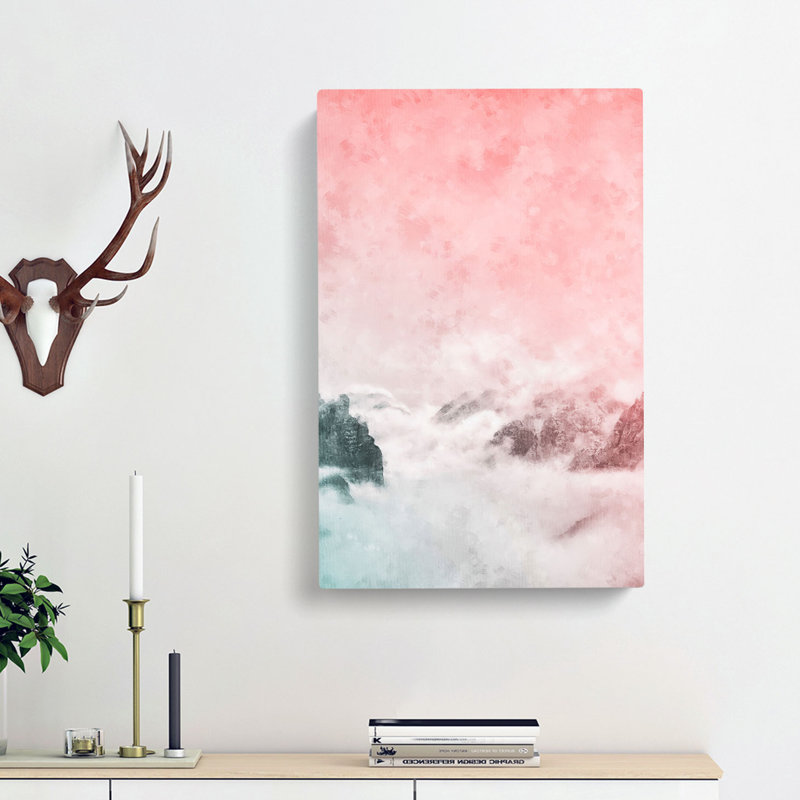 Cloudy Mountains - Wrapped Canvas, 50cm H x 35cm W x 3cm D