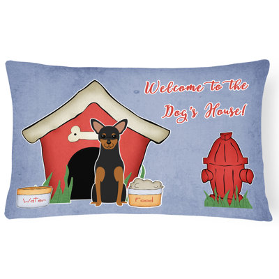 Coussin lombaire intérieur/extérieur mauve pour chien house