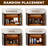 125.9" Mid-century Modern Brown Fluted Entertainment Center With Bookshelves For 55/58/65/70/75 Inch TV, Wood Walnut Finish 78.7" TV Console With Drawers And Lighted Glass Display Bookshelf, Media Console With Storage For Living Room-1377331770