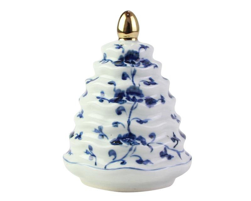 Floral Porcelain Tree, 6" H x 5" W x 5" D