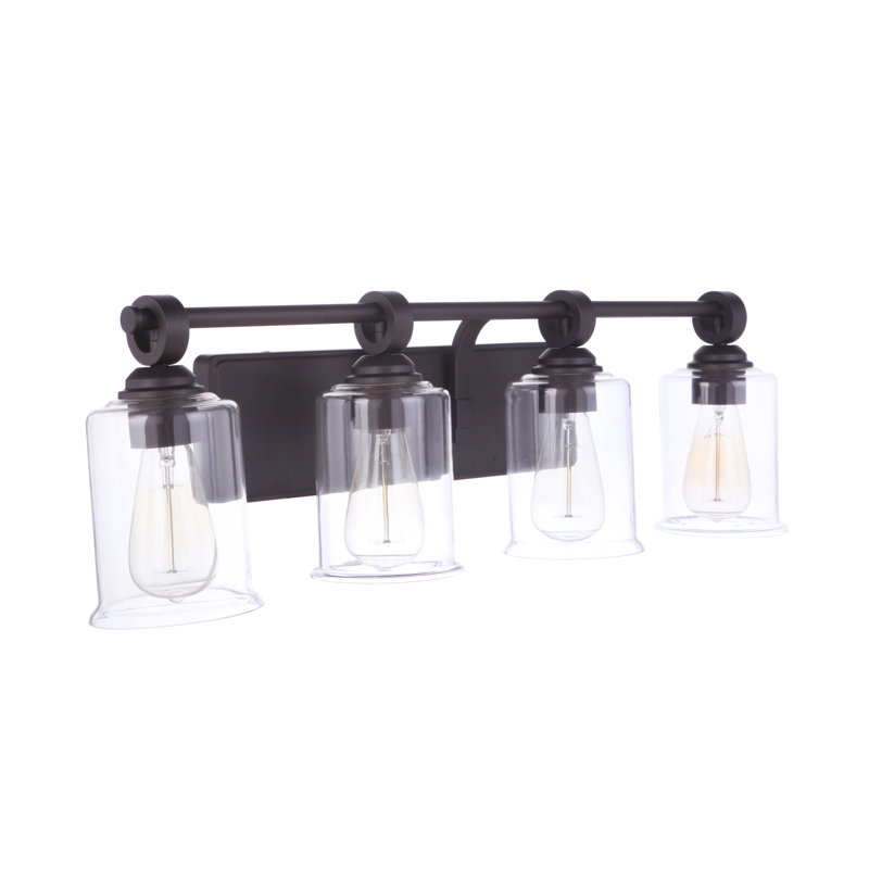 Éclairage pour meuble-lavabo 4 lumières Bankey, Noir