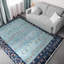Wool Southwestern Area Rug in Green-70215274