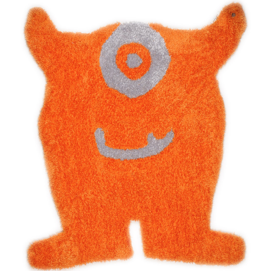 Soft Hand Tufted Orange Rug