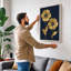 Golden Blooms Botanical - Wrapped Canvas-1615750562-1615750569