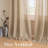 Linen Blended Textured Semi-Sheer Grommet Curtains - 37"/52" Widths Semi-Private & Light-Filtering Linen-Style Panels for Bedroom -299404356-299404358