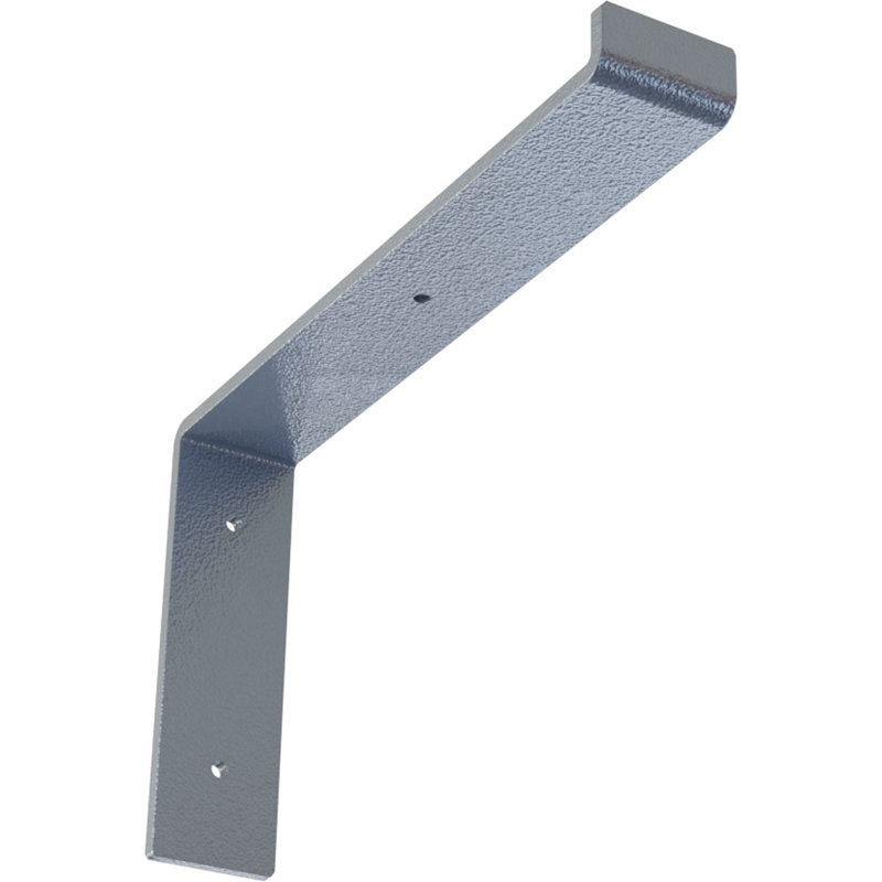 Support de tablette en acier, Bleu clair martelé, H 7 po x l 2 po x P 12 po