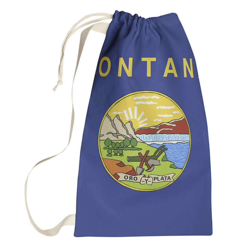 Sac à lessive US State flag, Petit (H 64 po x l 20 po x 1,5 po), Montana