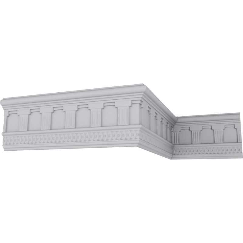 Bradford Classic White Urethane Crown Frieze Moulding
