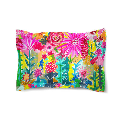 Vivid Floral Cluster Comforter Sham