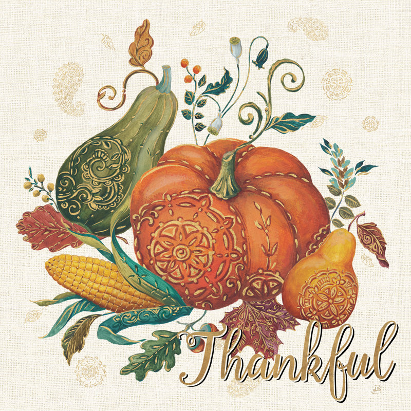 Spice Season VIII - Thankful by Daphne Brissonnet - Wrapped Canvas Painting, 51cm H x 51cm W x 3.8cm D