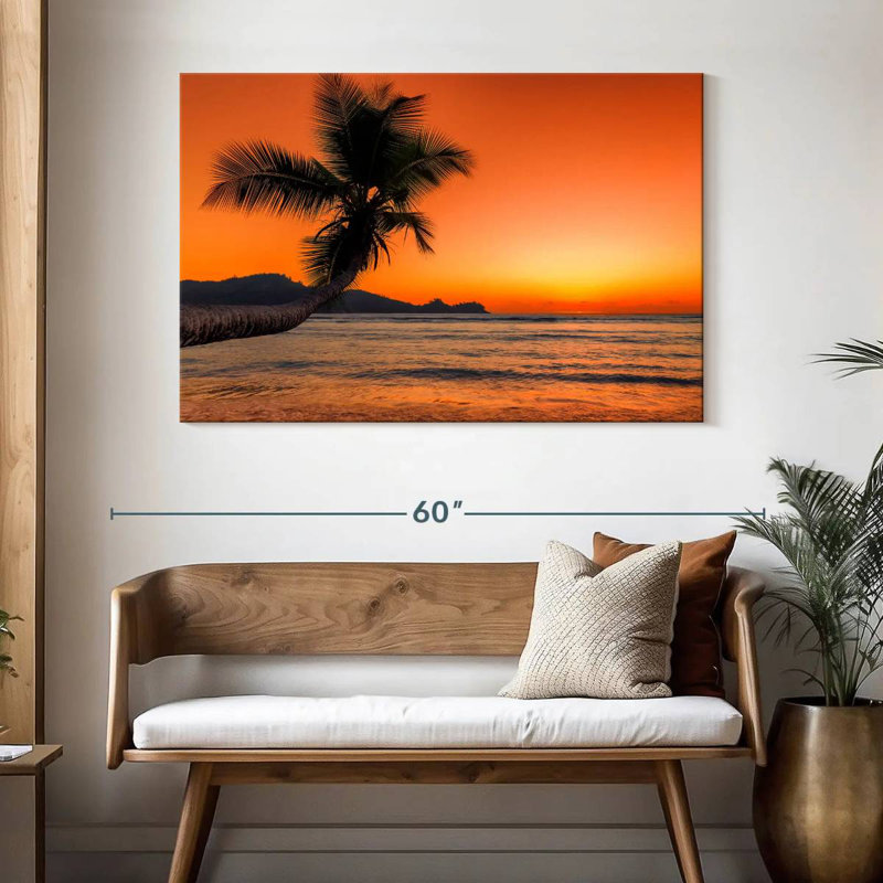 Gillard Beach Sunrise Palm, H 32 po x l 48 po
