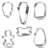 CookieCutter.com 6 -Piece Non-Stick Cookie Cutter