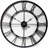 Terrones Tower Clock 1 Round Metal Wall Clock 28 Inches - Black-1108787793