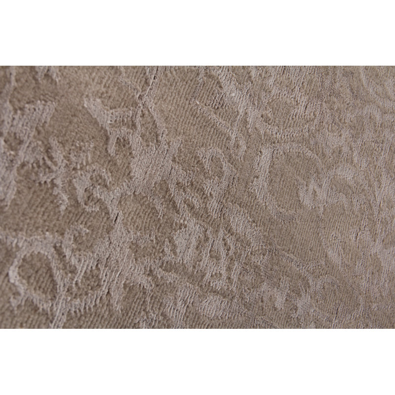 Damask Area Rug in Light Silver, Rectangle 10' x 14'