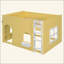 Lit mezzanine pour enfants avec lumière DEL chaude-129743445-129743446