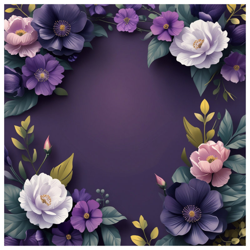 Édredon mauve à motif floral, Grand lit