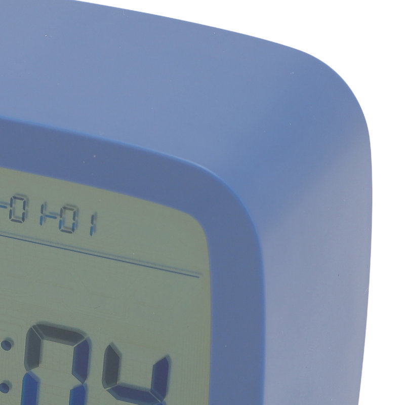 Réveil numérique intelligent, petit format, à piles, avec affichage de la température et de l'humidité dans la chambre, et application de configuration facile.