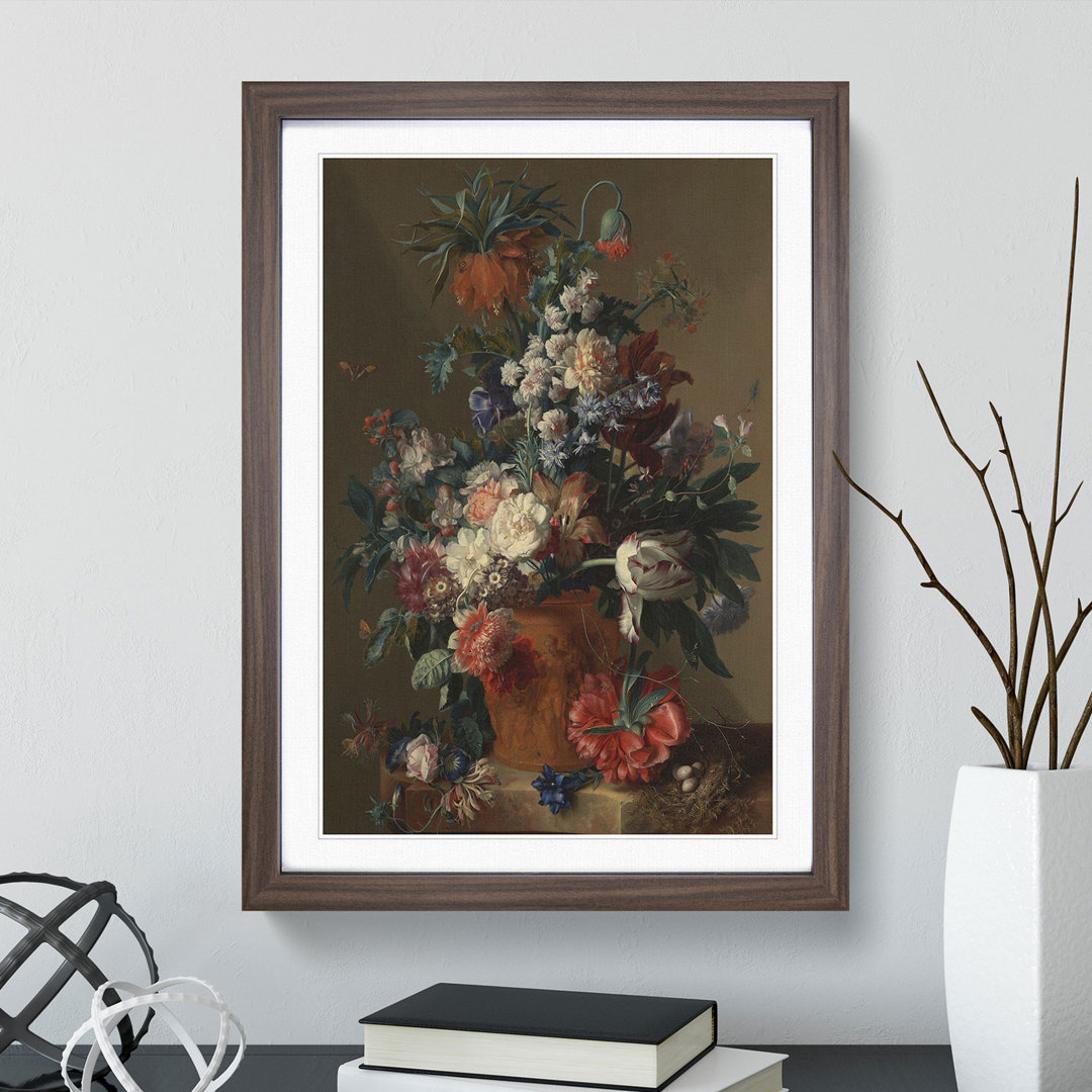 Still Life with Flowers Vol.13 by Jan Van Huysum - Picture Frame Painting