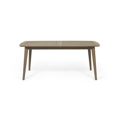 Outdoor Acacia Wood Expandable Dining Table, Outdoor Table Patio Table Outdoor Coffee Table