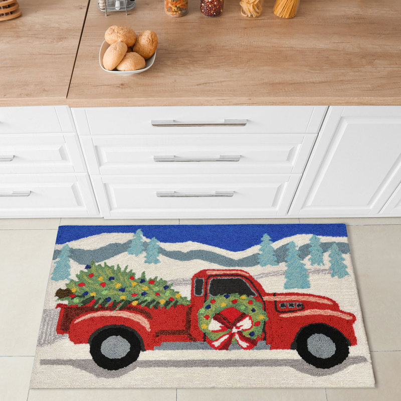 Vancamp No Pattern And Not Solid Color Polyester Kitchen Mat, 20" W x 30" L
