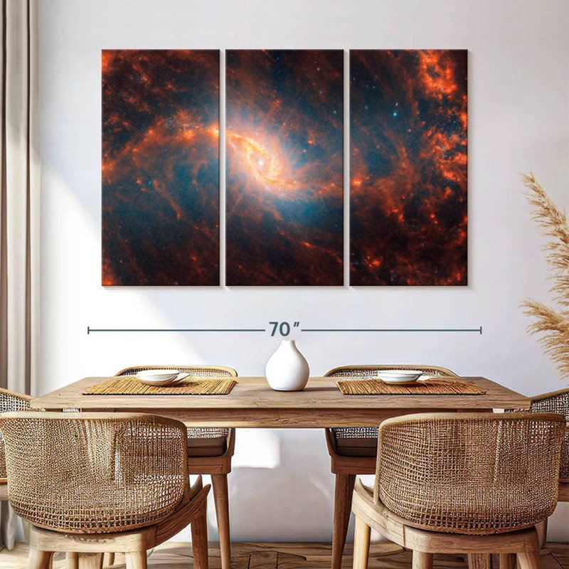 Oberle Webb et Hubble - Galaxie spirale NCL 1365, H 42 po x l 65 po