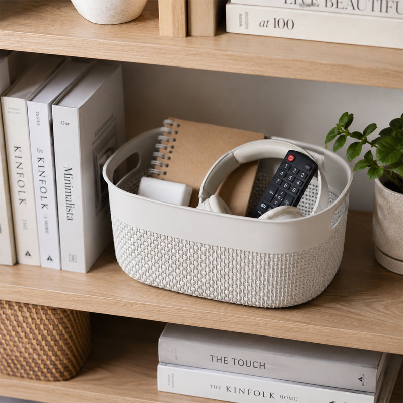 Panier de rangement en plastique, 4