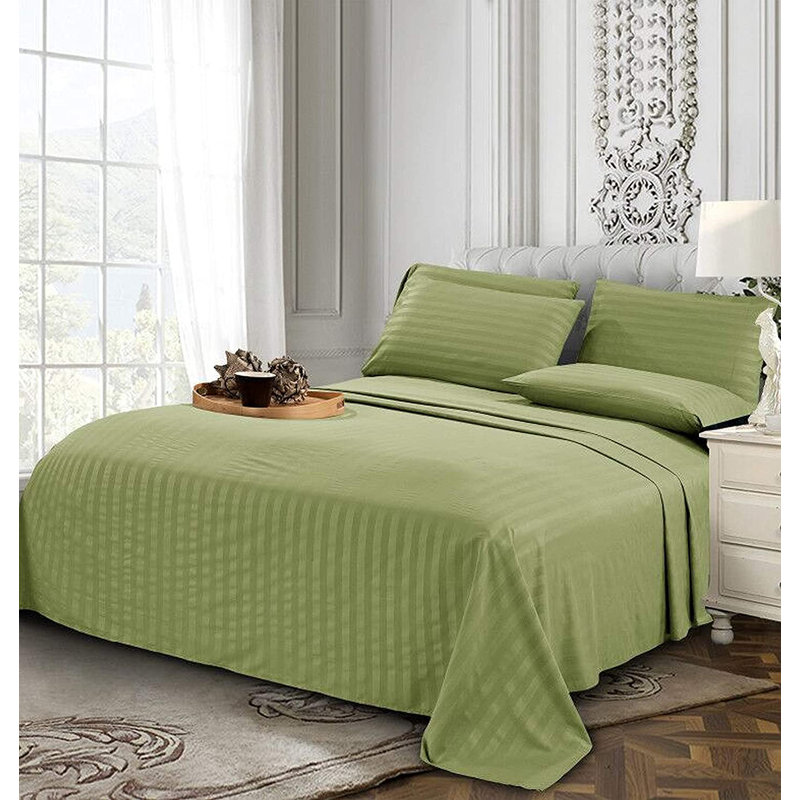 Microfiber Sheet Set, Full Sheet Set + Fitted Sheet + 4 Pillowcases, Sage