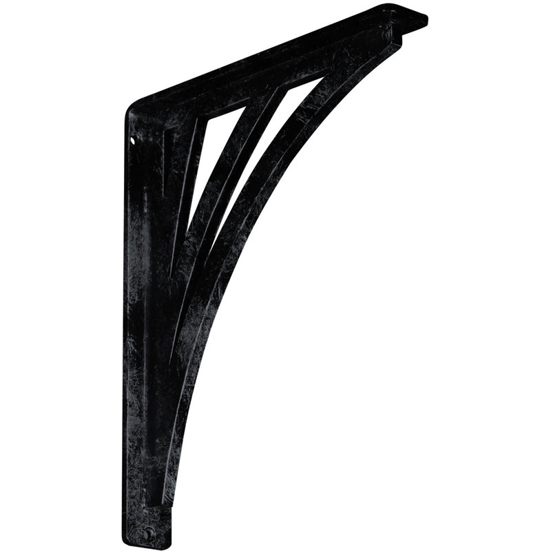 Support en fer forgé Nevio, Étain antique, H 12 po x l 1,5 po x P 10 po