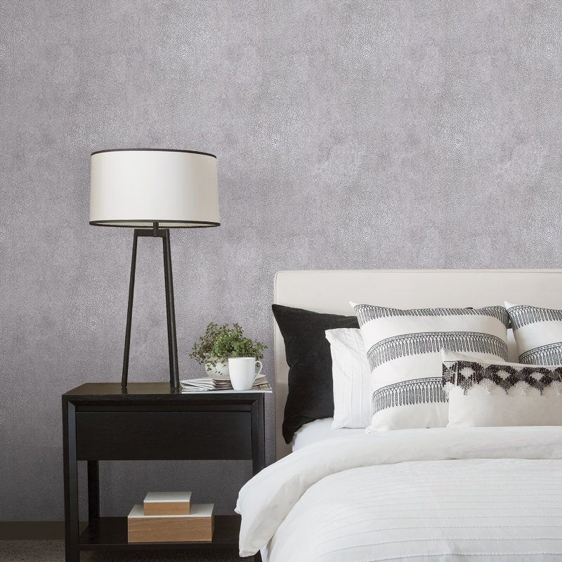 10m x 53cm Matte Wallpaper Roll, Grey