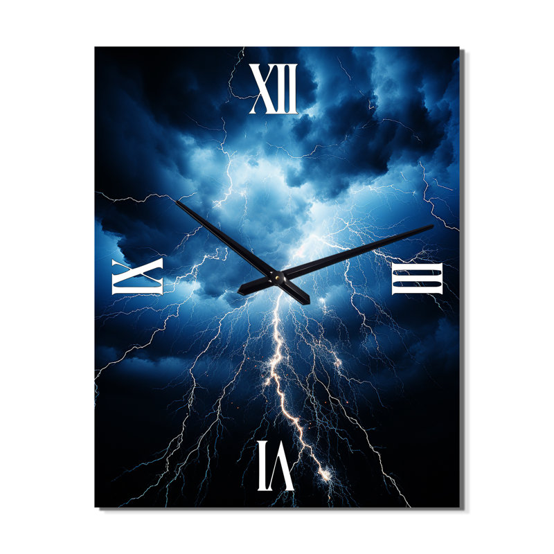 Forges - Landscape & Nature Modern Wall Clock, 40" H x 30" W x 1" D