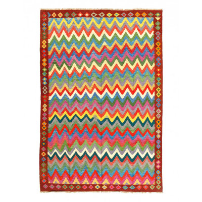 Nataliz One-of-a-Kind 6'8'' X 9'8'' Hand Knotted Area Rug