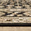 Tapis noir / beige en laine mélangée à motif floral Abena-1991419566