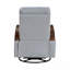 Fauteuil inclinable et oscillant gris Grey Boucle