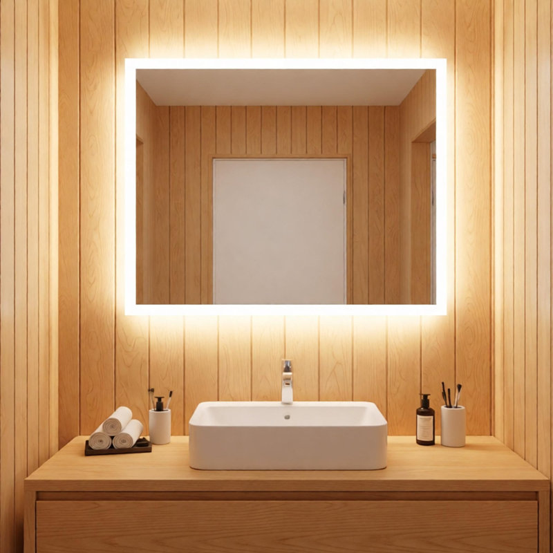 Glass Rectangle Wall Mirror