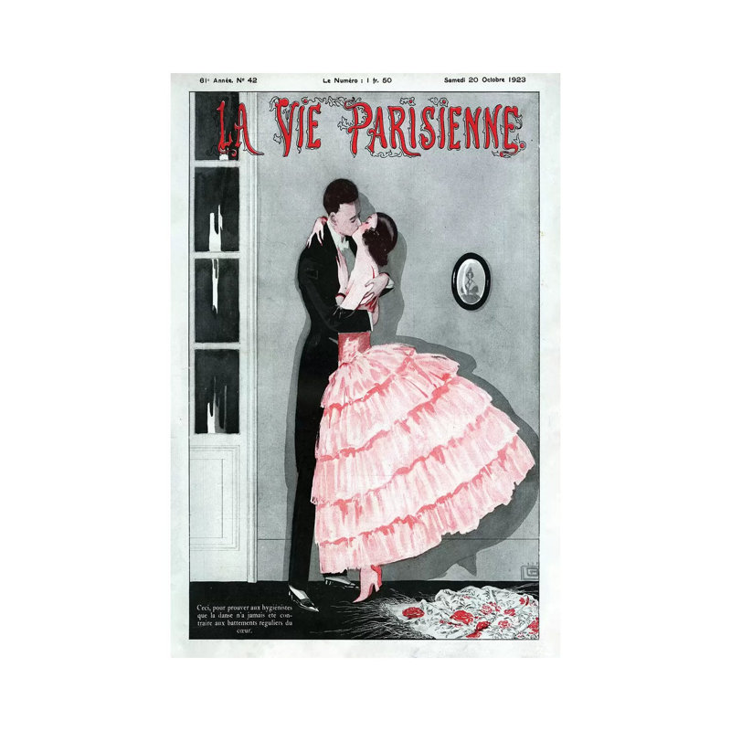 1923 La Vie Parisienne Magazine Cover by The Advertising Archives - Gallery-Wrapped Canvas Giclée on Canvas, Canvas