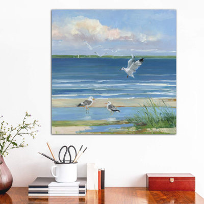 «Beach Combing II» par Sally Swatland - reproduction d'art