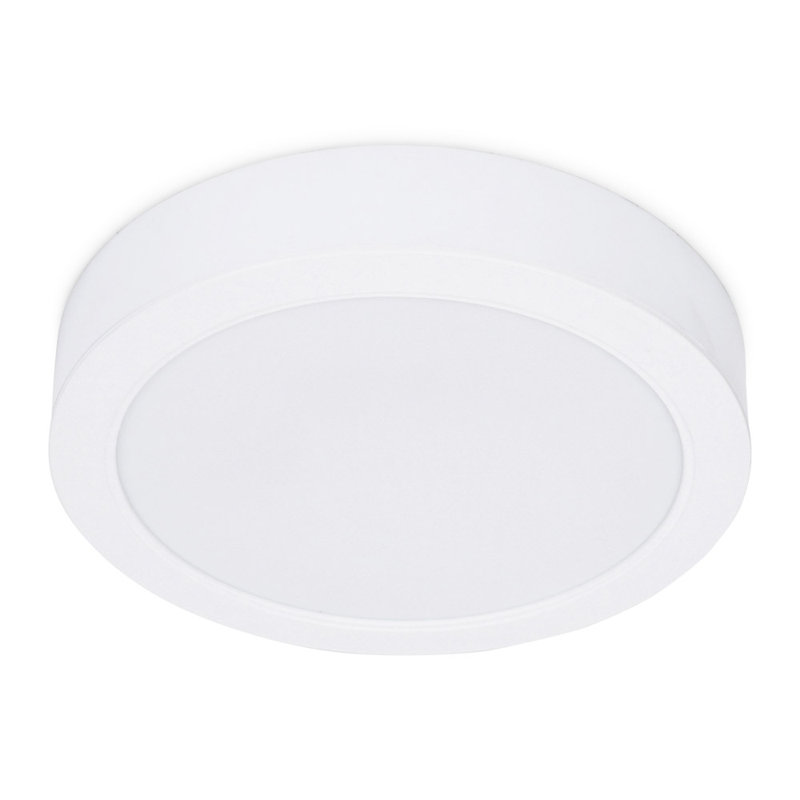 Clementie Plastic LED Flush Mounted Sconce, Natural
