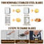 Heavy Duty Commercial Vegetable Chopper, Stainless Steel Aluminum Alloy Dicer with Replaceable Blades, Onion, Potato and French Fry Cutter for Home and Restaurant Kitchen-134200698-134200696