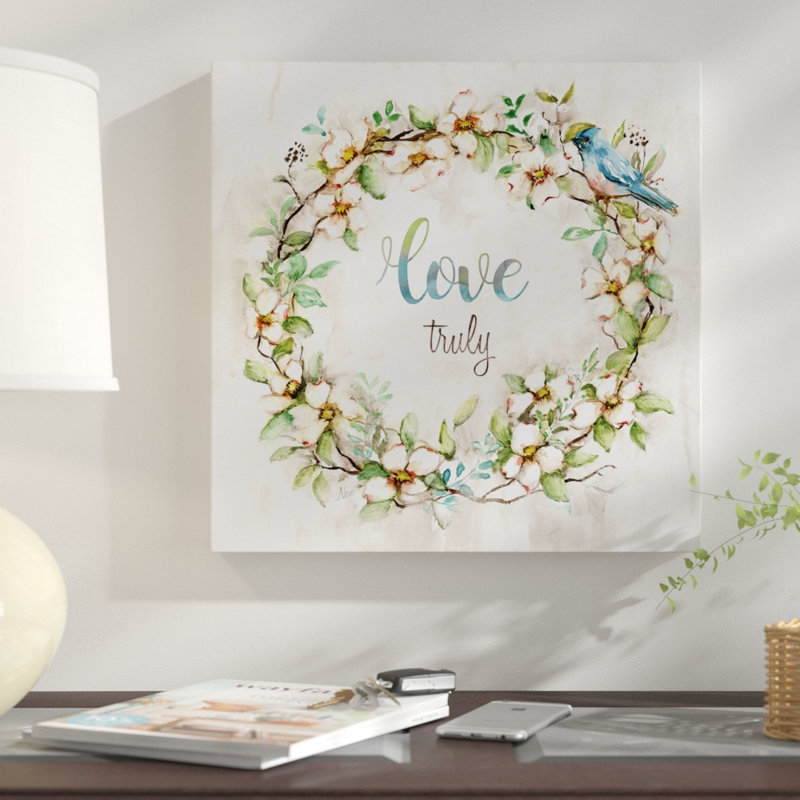 « love vraiment », impression, Toile tendue, H 16 po x l 16 po x P 1,5 po