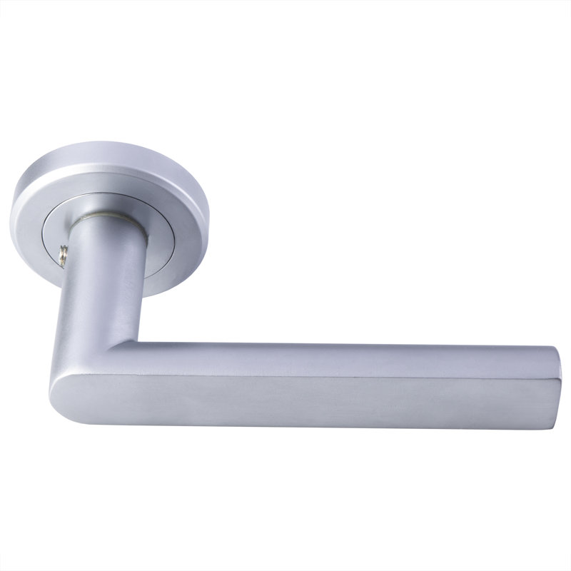 Serozzetta Latch Door Handle, Satin Chrome