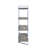 Libby Chrome Finish Bookshelf