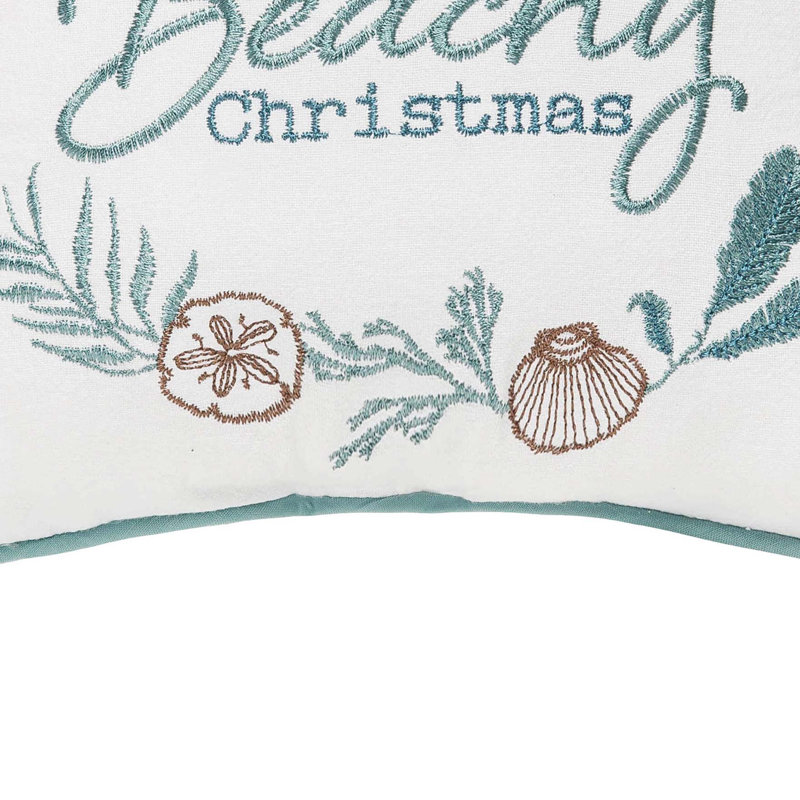 Beachy Christmas Pillow