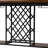 Baxton Studio Vintner Industrial Brown And Black Pub Table With Built-In Wine Cage