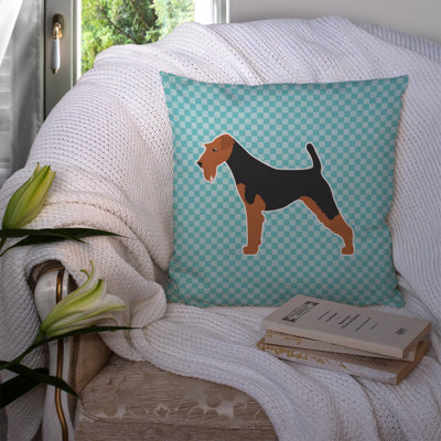 Coussin décoratif intérieur/extérieur airedale