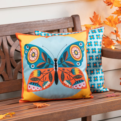 Housse de coussin d'extérieur Fall Butterfly
