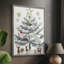 «Christmas Holiday Art» CECX, reproduction d'art encadrée-82324835